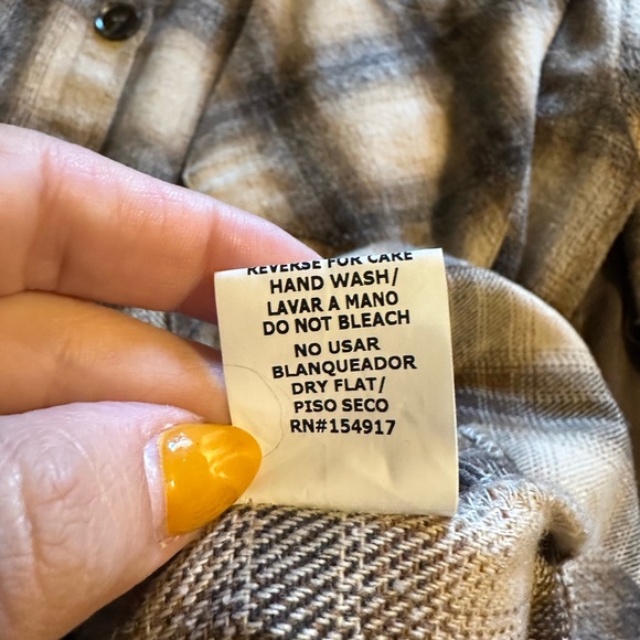 Vine and Love Flannel sweater dress button down Size Large - Picture 4 of 4